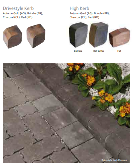 Drivestyle Kerb - Available in Splay and Bullnose, both Corner and Radial.