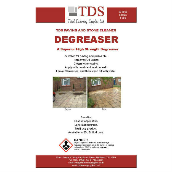 TDS Multi Degreaser & Oil Stain Remover For Pavings & Patios