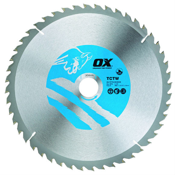 OX Wood Cutting Circular Saw Blade ATB - 235mm Dia - 30mm Bore