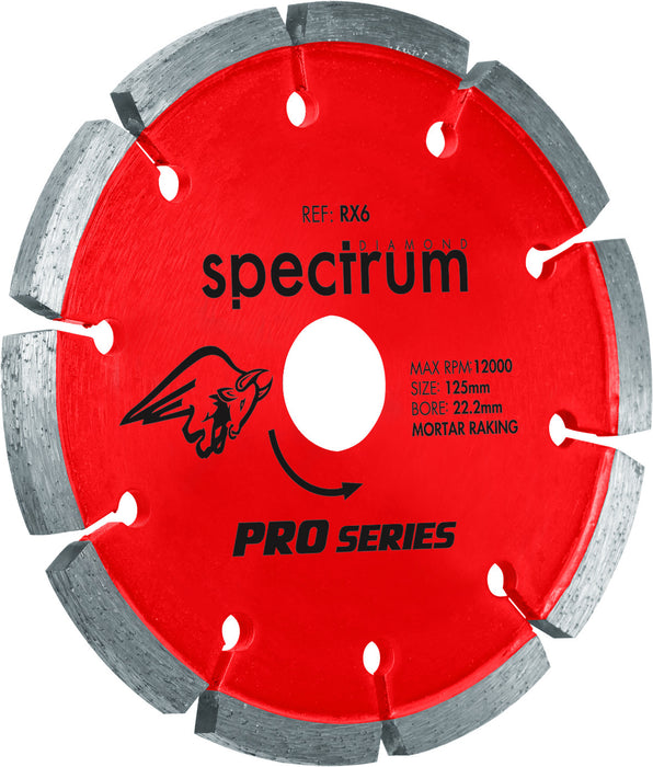 Pro RX6 - Mortar Rake Diamond Blade