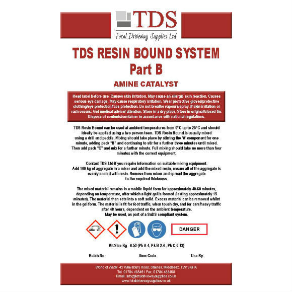 TDS Resin Bound System - Pack contains Parts A & B