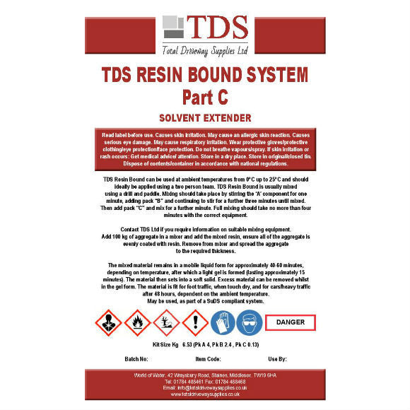 TDS Resin Bound System - Pack contains Parts A & B