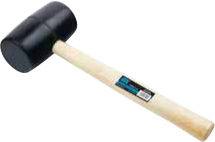 TRADE BLACK RUBBER MALLET - 16oz