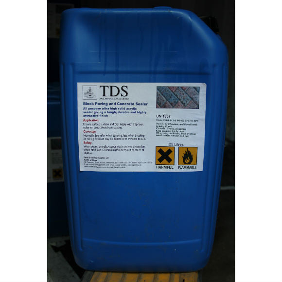 TDS Concrete & Block Paving Sealer - Gloss - Available in 5 L & 20 L