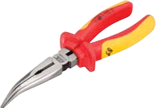 PRO VDE BENT LONG NOSE PLIERS – 200MM (8")