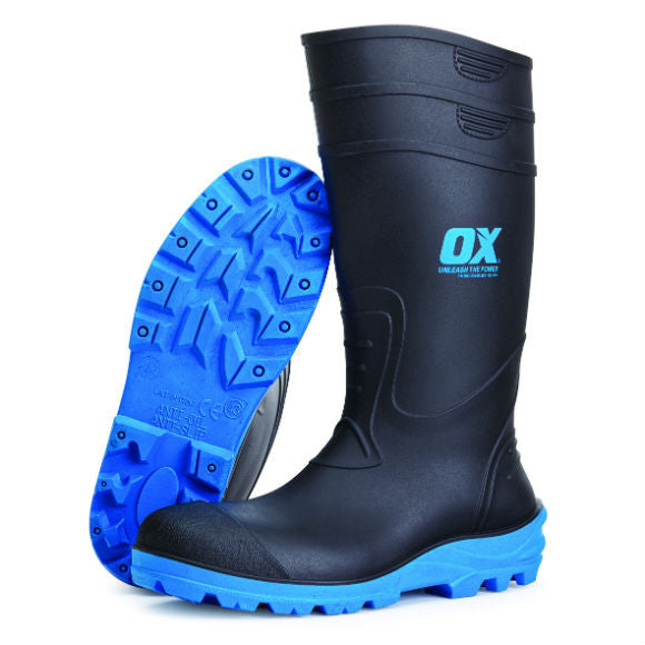 Ox Group - Safety Wellington Boot - Available in Sizes 5 -13